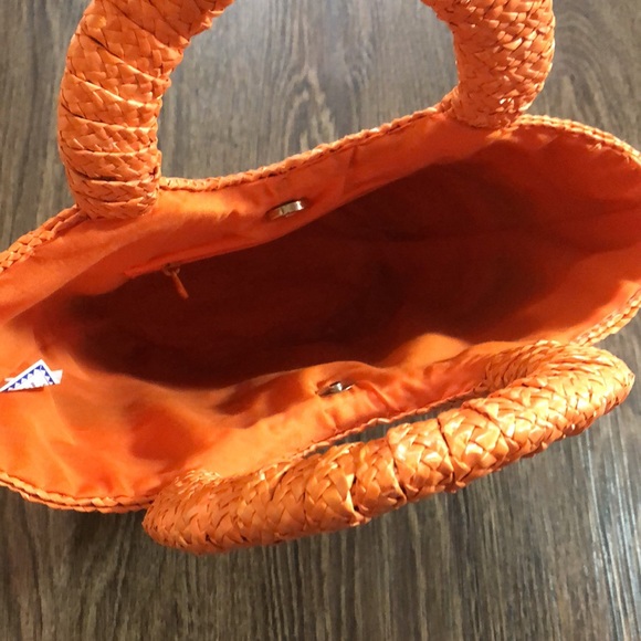 Vintage Rainbow Straw Tote - Picture 6 of 12